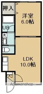 ピュアパレス北昭和【5階】の間取り